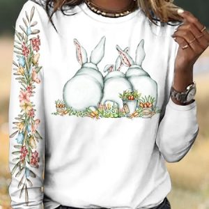 Regular Fit Vintage T-Shirt, Long sleeves, Lilicloth.com