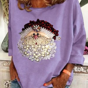 Christmas Santa Claus Jewel Art 3D Print Casual Sweatshirt, Hoodies&Sweatshirts, Lilicloth.com