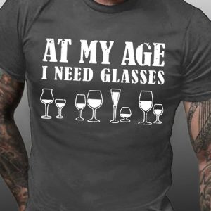 Guys My Age Need Glasses Men's Short Sleeve T-Shirt, T-shirts, Lilicloth.com