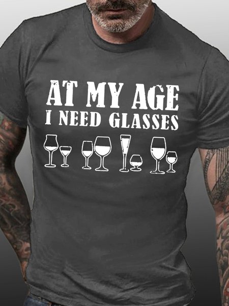 Guys My Age Need Glasses Men's Short Sleeve T-Shirt, T-shirts, Lilicloth.com