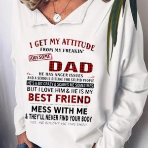 I Get An Awesome Dad Print Sweatshirt, Hoodies&Sweatshirts, Lilicloth.com
