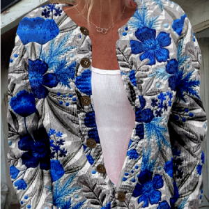 3D Printing Knitted Casual Loose Cardigan, Cardigans, Lilicloth.com