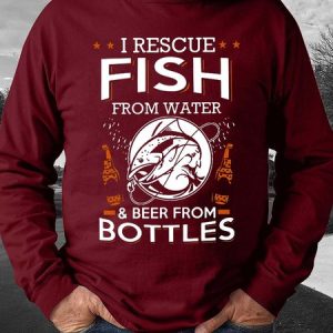 Men I Rescue Fish From Water Beer Casual Sweatshirt, Hoodies&Sweatshirts, Lilicloth.com