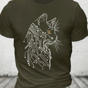 Cat Of Tomorrow Cotton T-shirt, T-shirts, Lilicloth.com