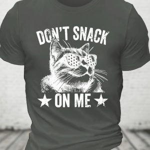 Don't Snack On Me - Funny Republican T-Shirt - Donald Trump Kamala Harris Cotton T-shirt, T-shirts, Lilicloth.com