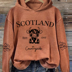 Scottish Cute Cartoon Calf Hoodie, Hoodies&Sweatshirts, Lilicloth.com