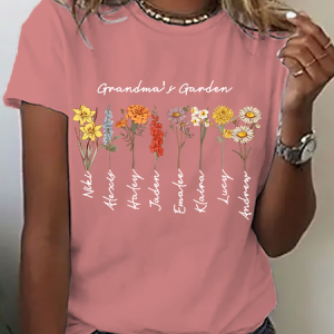 Grandma's Garden Cotton T-Shirt, T-shirts, Lilicloth.com