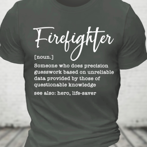 Firefighter Definition Cotton T-Shirt, T-shirts, Lilicloth.com