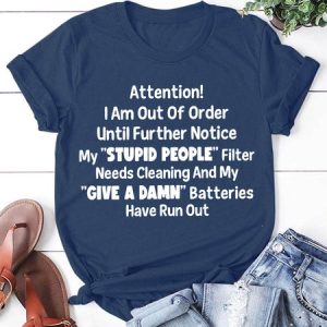 I Am Out Of Order Women's Short Sleeve T-Shirt, T-shirts, Lilicloth.com