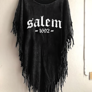 Women's Salem 1692 Print Round Neck Top, T-shirts, Lilicloth.com