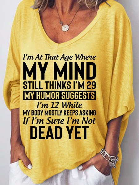 I'm At That Age Women's Long Sleeve T-shirt, T-shirts, Lilicloth.com