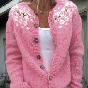Loose Maple Leaf Simple Sweater, Cardigans, Lilicloth.com