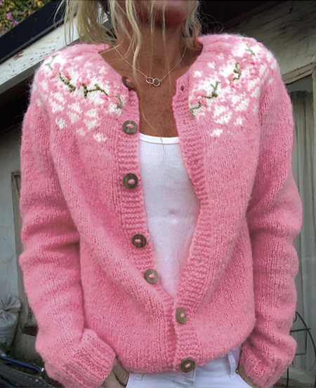 Loose Maple Leaf Simple Sweater, Cardigans, Lilicloth.com