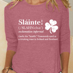 St. Patrick Casual Long Sleeve Shirt, Long sleeves, Lilicloth.com
