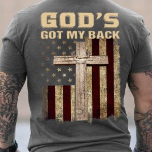 God's Got My Back Men's Loose T-Shirt, T-shirts, Lilicloth.com