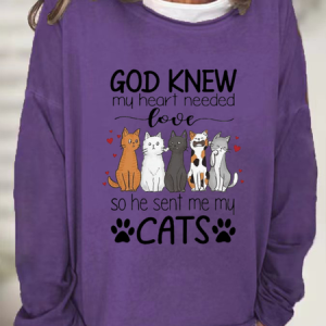 Women's God Know My Heart Needed Love Letter Sweatshirt, Hoodies&Sweatshirts, Lilicloth.com