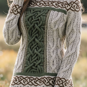 Women's Spring/Fall Animal Casual Long Sleeve Crew Neck Wool/Knitting Sweater, JustFashionNow Sweaters, color:Khaki|size:5XL,