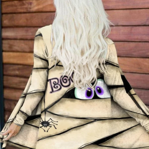 Women Fashionable Halloween Peek Monster Halloween Cardigan, Cardigans, Lilicloth.com
