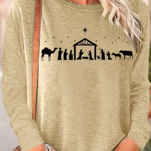 Women's True Story Christmas Long Sleeve Top, Long sleeves, Lilicloth.com