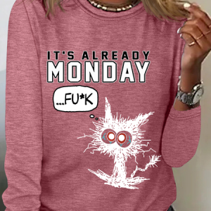 Monday Casual Long Sleeve Shirt, Long sleeves, Lilicloth.com