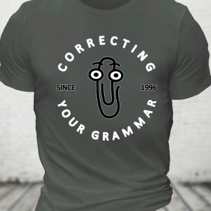 Grammar Corrector Cotton T-Shirt, T-shirts, Lilicloth.com