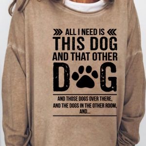 Dog Lover Casual Sweatshirts, Hoodies&Sweatshirts, Lilicloth.com