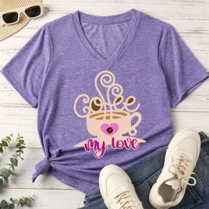 Lilicloth X Paula Coffee Lovers Gift Coffee My Love Women's T-Shirt, T-shirts, Lilicloth.com
