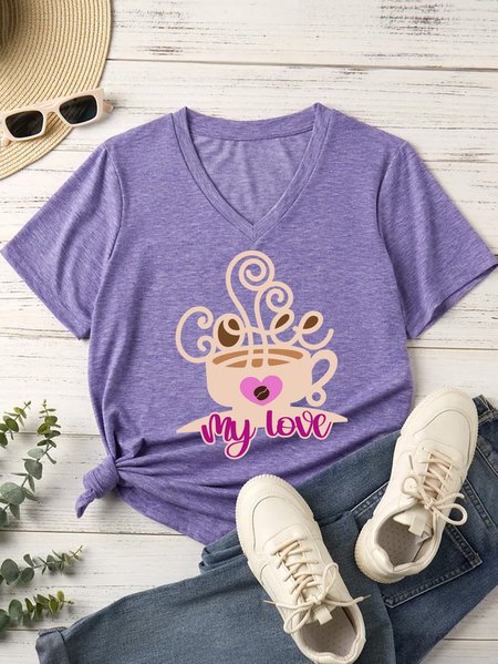Lilicloth X Paula Coffee Lovers Gift Coffee My Love Women's T-Shirt, T-shirts, Lilicloth.com
