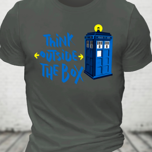 Outside The Box Doctor Who Cotton T-Shirt, T-shirts, Lilicloth.com
