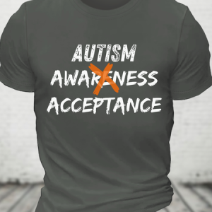 Autism Awareness Acceptance Cotton T-Shirt, T-shirts, Lilicloth.com