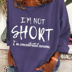 I'm Not Short, I'm Concentrated Awesome Casual Sweatshirt, Hoodies&Sweatshirts, Lilicloth.com