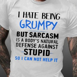 Men'S I Have Being Grumpy Text Letters Casual T-Shirt, T-shirts, Lilicloth.com