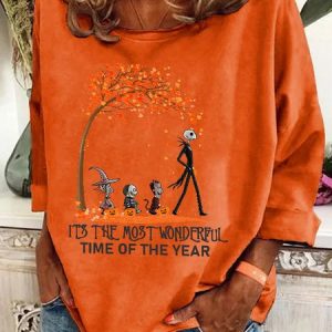 It's The Most Wonderful Time Of The Year Halloween Casual Sweatshirt, Hoodies&Sweatshirts, Lilicloth.com