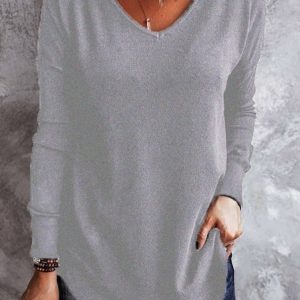 Vintage Regular Fit Long sleeve Top, Long sleeves, Lilicloth.com