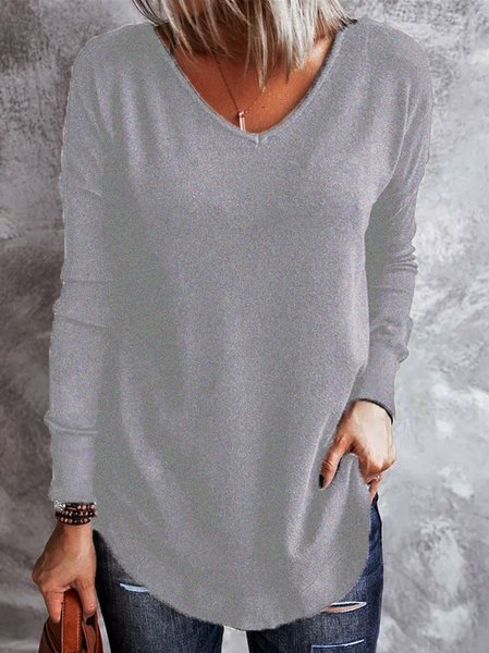Vintage Regular Fit Long sleeve Top, Long sleeves, Lilicloth.com