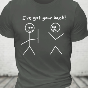 I Got Your Back Stick Cotton T-Shirt, T-shirts, Lilicloth.com