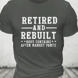 Retired And Rebuilt-Unisex T-Shirt Cotton T-shirt, T-shirts, Lilicloth.com