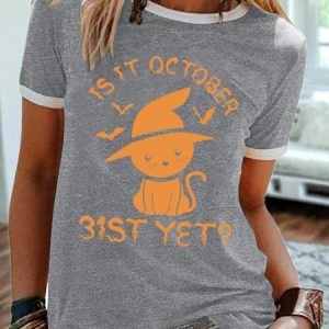 Lilicloth X Jessanjony  Is It October 31 Yet Women's Halloween T-Shirt, T-shirts, Lilicloth.com
