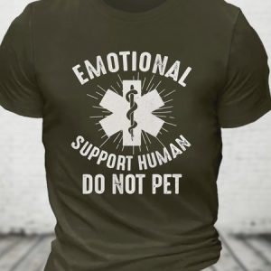 Emotional Support Human Cotton T-shirt, T-shirts, Lilicloth.com