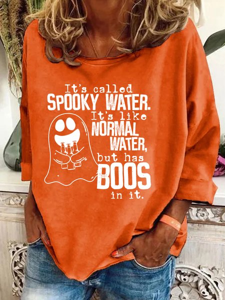 Spooky Water Casual Sweatshirt, Hoodies&Sweatshirts, Lilicloth.com