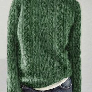 Casual Crew Neck Regular Fit Sweater, Sweaters, Lilicloth.com