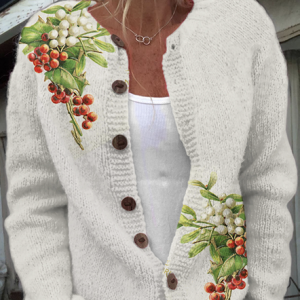 Simple Knitted Crew Neck Loose Sweater, Cardigans, Lilicloth.com