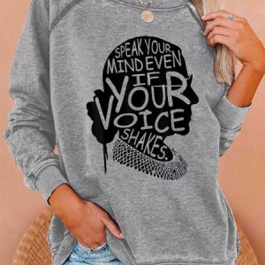 Speak Your Mind Even If Your Voice Shakes Sweatshirts, Hoodies&Sweatshirts, Lilicloth.com