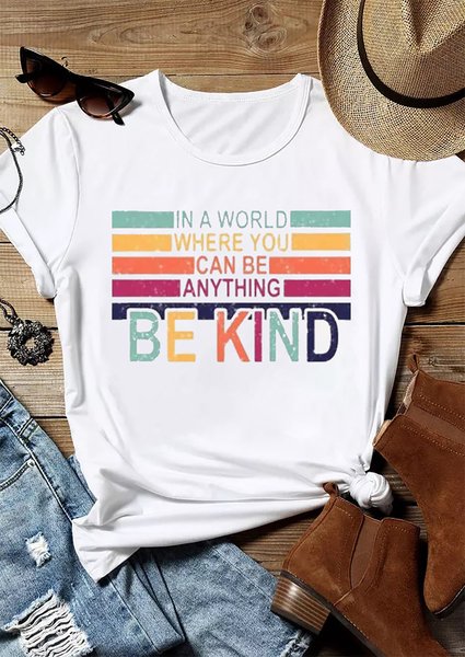 You Can Be Everything Be Kind Women's Short Sleeve T-shirt, T-shirts, Lilicloth.com