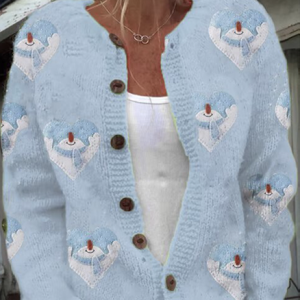 Maple Leaf Simple Sweater, Cardigans, Lilicloth.com