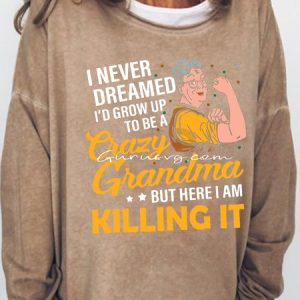 Womens Funny Grandma Letters Sweatshirt, Hoodies&Sweatshirts, Lilicloth.com