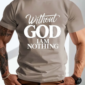 Men's Vintage Faith Print T-Shirt, T-shirts, Lilicloth.com