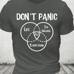 Don't Panic Cotton T-Shirt, T-shirts, Lilicloth.com