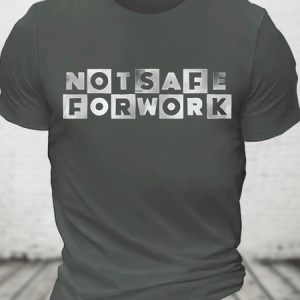 Not Safe Network Cotton T-shirt, T-shirts, Lilicloth.com