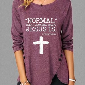 Normal Isn’t Coming Back Jesus Is Revelation 14 Long-sleeved shirt, Long sleeves, Lilicloth.com